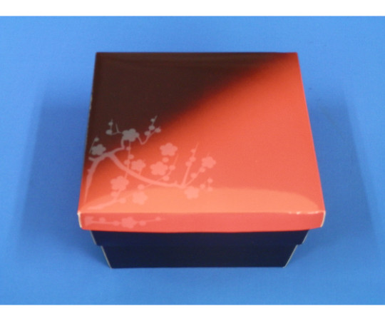 紙ボックス 二段弁当 睦月／はなふさセット こと弁（梅）1箱（25枚×6袋入） 50-50