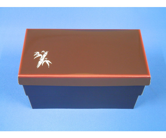 紙ボックス 二段弁当 睦月／はなふさセット こと弁（竹）1箱（25枚×6袋入） 65-40