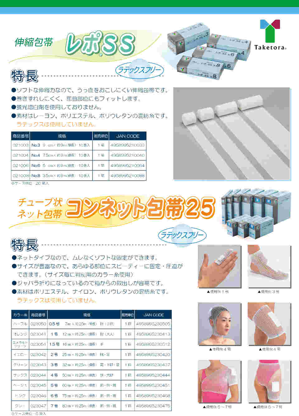 63-5573-15 コンネット包帯25 4号 023044 【AXEL】 アズワン