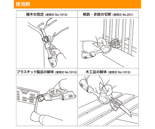 63-5581-79 TRYBUIL 電源コード式 電気のこぎり TAR-280 【AXEL】 アズワン