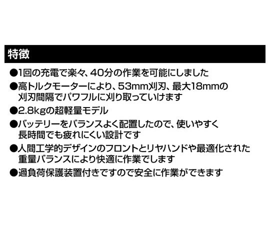 ［受注停止］ヘッジトリマー　充電式　電池付き　EHT40T