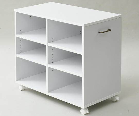 取扱を終了した商品です 押入れ収納ラック キャスター付き ホワイト Ecsr 7538 Wh 63 55 18 Axel アズワン