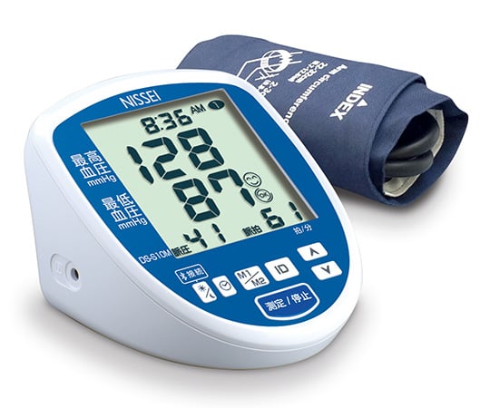 【医療機器クラス2】日本精密測器（NISSEI）63-5595-69　上腕式デジタル血圧計　DS-S10M（ブルー）　業務用管理ソフト連携専用　Bluetooth通信機能付　