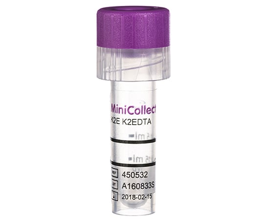 63-5597-90 ミニコレクトII EDTA-2K 0.25mL/0.5mL 1ラック（50本
