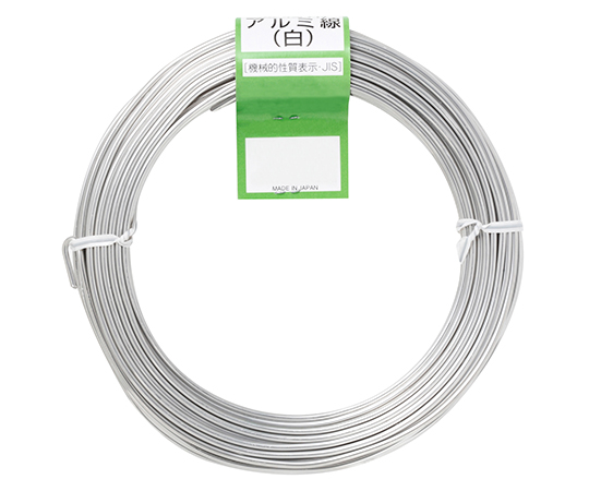 アルミ線　白　500g　巻径150mm　6.0mm