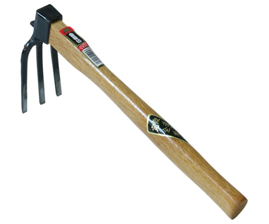 金象　鍛造片手3本備中鍬　柄付