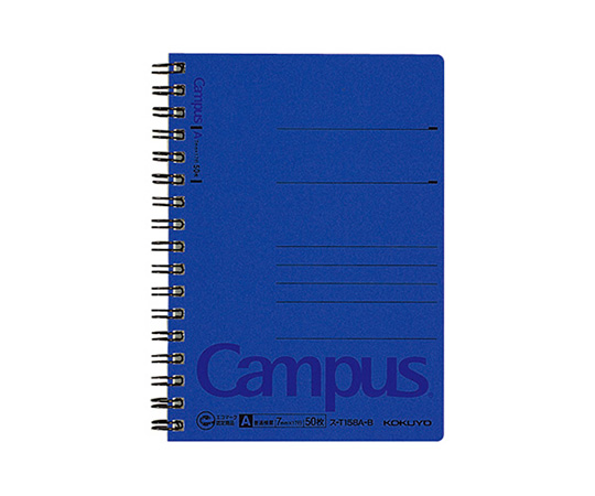 キャンパスツインリングノート スリム 30枚 青 コクヨ Axel アズワン キャンパスツインリングノート スリム 30枚 青 コクヨ Axel アズワン