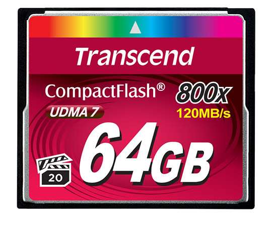 64GB CompactFlashカード 800 TS64GCF800