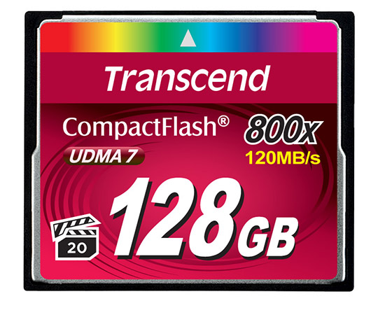 128GB CompactFlashカード 800 TS128GCF800