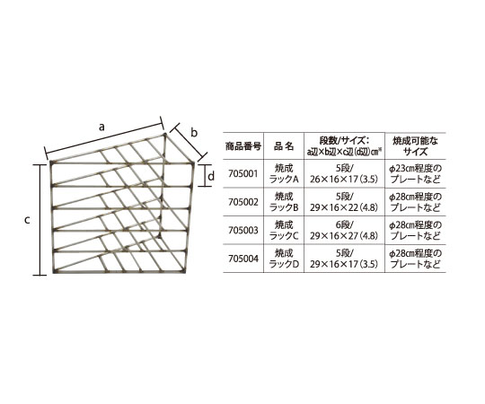 63-5690-99 電気炉用焼成ラックA 【AXEL】 アズワン