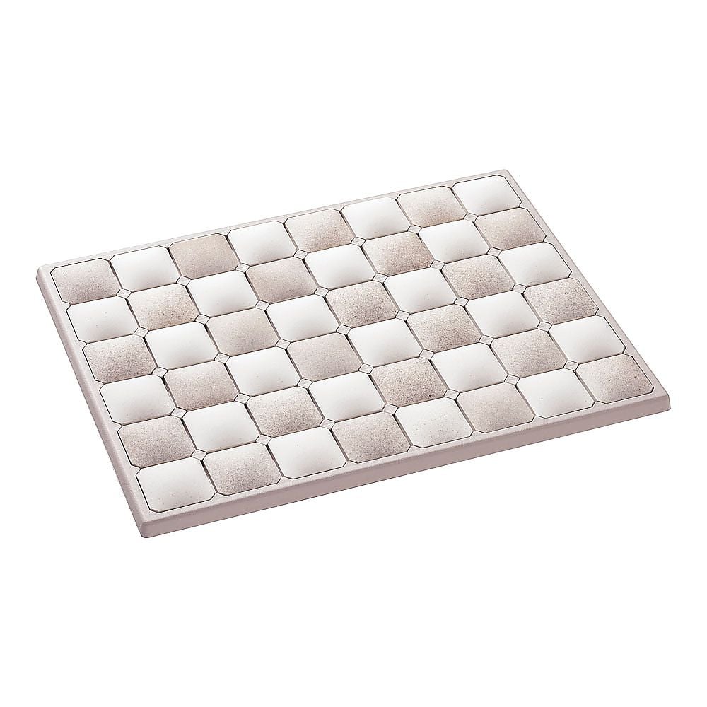 珪藻土　フィットタイルバスマット　ベージュ　M