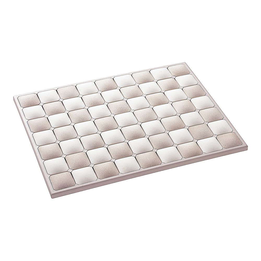 珪藻土　フィットタイルバスマット　ベージュ　L