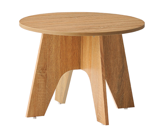 木製ラウンドテーブル上段 φ60cm ALL低圧メラミン化粧板 61-85-3-1