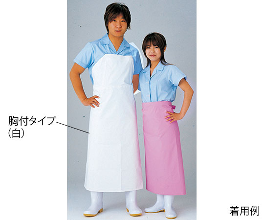 ワンタッチ前掛け　胸付