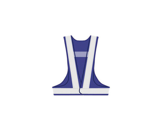 安全ベスト　7cm幅　紺×シルバー