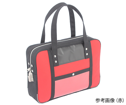 帆布メール用ボストン（M）スリム　赤　錠付き