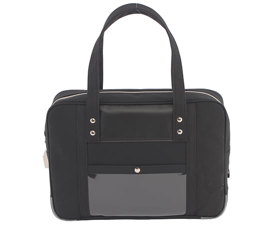 帆布メール用ボストン（M）スリム　黒　SHシリンダー錠付き