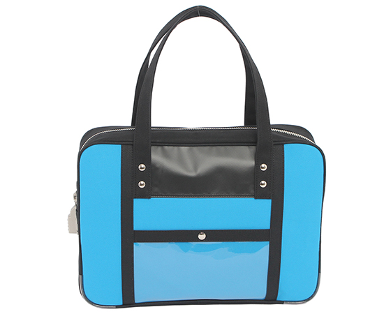 帆布メール用ボストン（M）スリム　ブルー　SHシリンダー錠付き