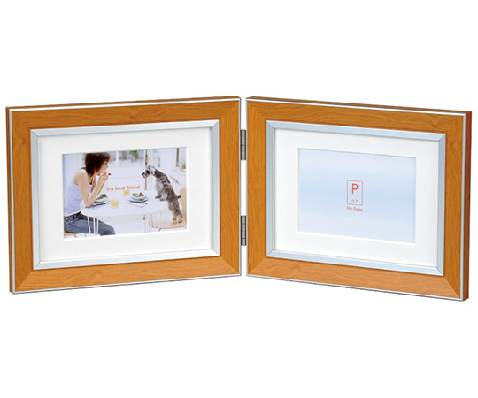 ペアフレーム　2LW　クラシック　ヨコ　ライトブラウン