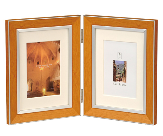 ペアフレーム　2LW　クラシック　タテ　ライトブラウン