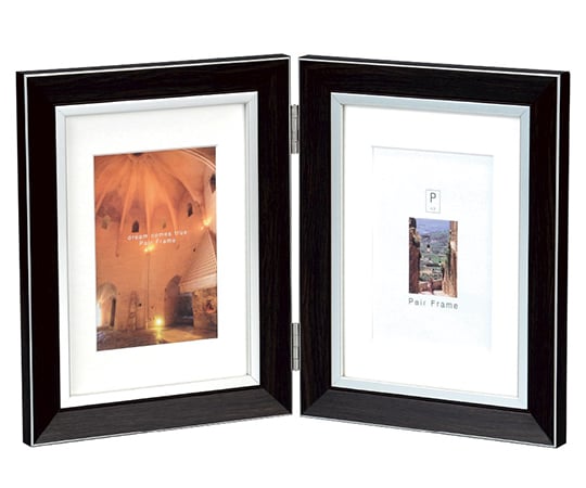 ペアフレーム　2LW　クラシック　タテ　ダークブラウン