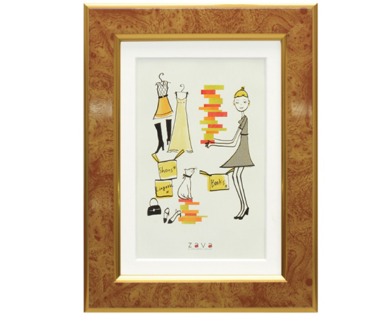 フォトフレーム　クラシック　2L/KG判　キャメル