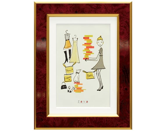 フォトフレーム　クラシック　2L/KG判　ワイン