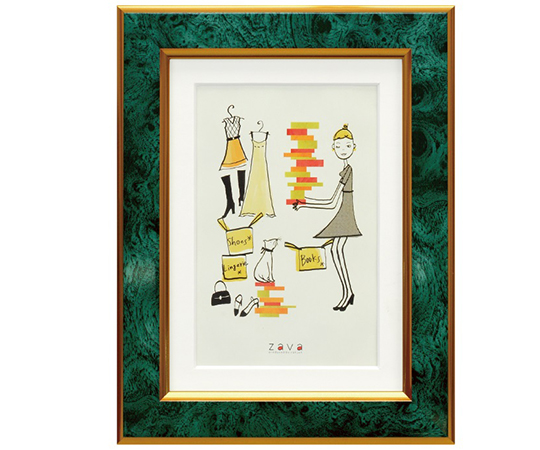 フォトフレーム　クラシック　2L/KG判　エメラルド