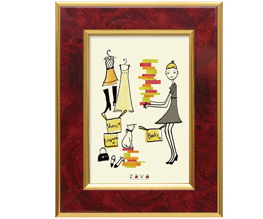 フォトフレーム　クラシック　L判　ワイン