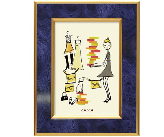 フォトフレーム　クラシック　L判　ブルー