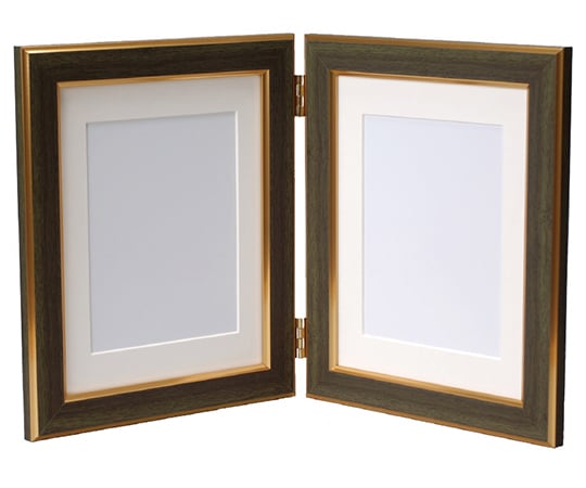 ダブルフレーム　ベーシック　2L判　グリーン