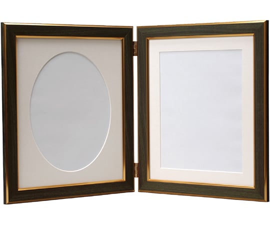 ダブルフレーム　ベーシック　六切判　グリーン