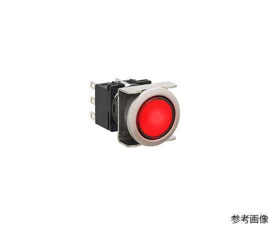 63-6159-76 フラッシュシルエットLBシリーズ照光押ボタンスイッチ丸形 適切な価格 最大15%OFFクーポン ボタン色 赤 LB6ML-M1T23VWR