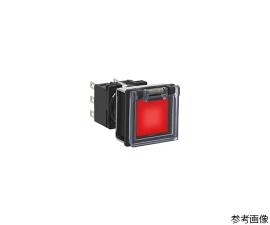 63-6161-40 フラッシュシルエットLBシリーズ照光押ボタンスイッチ正角形 ボタン色 LB7GL-A1T24WR 100％安い 品質が 赤