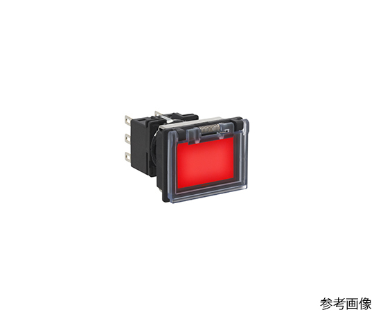 フラッシュシルエットLBシリーズ照光押ボタンスイッチ長角形　ボタン色　赤