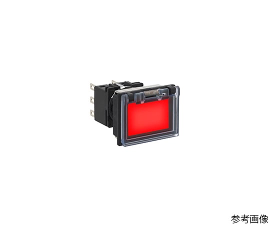 フラッシュシルエットLBシリーズ照光押ボタンスイッチ長角形　ボタン色　赤