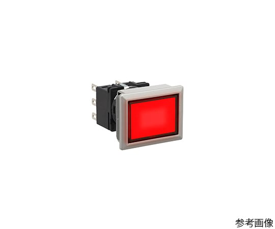 フラッシュシルエットLBシリーズ照光押ボタンスイッチ長角形　ボタン色　赤