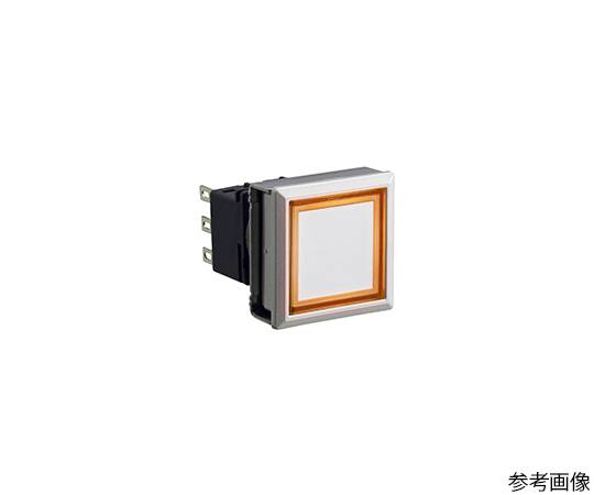 フラッシュシルエットLBWシリーズ照光押ボタンスイッチ丸平形リング照光・メタル調ベゼル