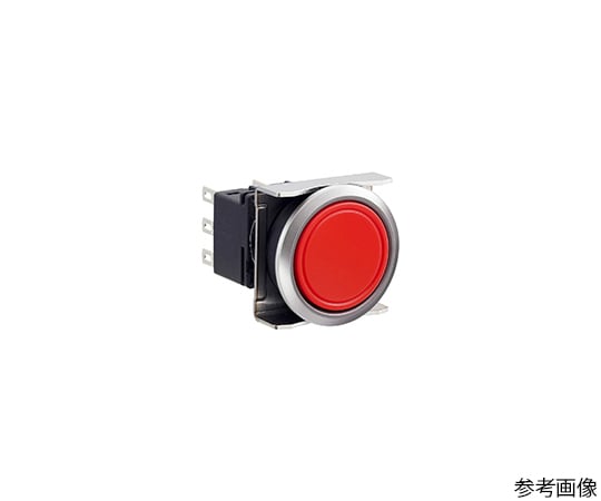 フラッシュシルエットLBWシリーズ押ボタンスイッチ丸平形・黒色ベゼル