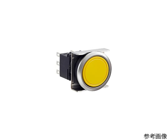 フラッシュシルエットLBWシリーズ押ボタンスイッチ丸平形・黒色ベゼル