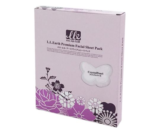 LLE プレミアムフェイシャルシートパック（クリスタルパール）1箱（5枚入）