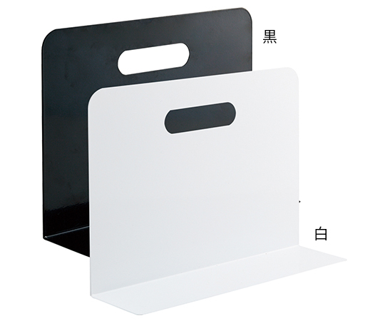 ブックエンド・ワイドタイプ（マグネット付）　黒