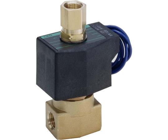 直動式2ポート弁　通電時開形