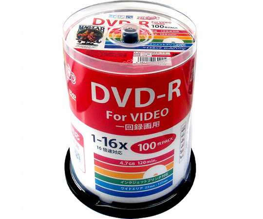 録画用DVD-R 100枚入 HDDR12JCP100