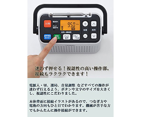 63 6510 03 手元スピーカー機能付3バンドラジオ Av J127s Axel アズワン