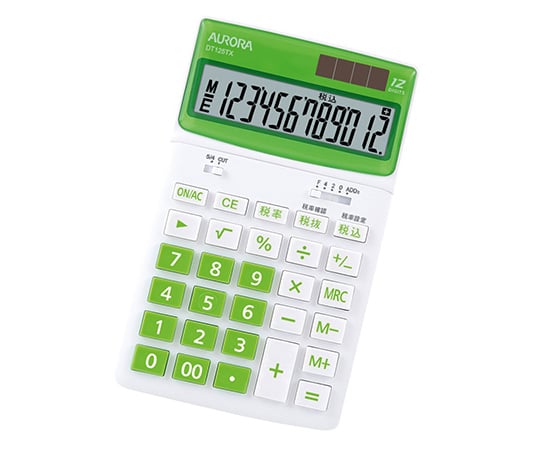 卓上カラー電卓(中型) グリーン DT125TX-G