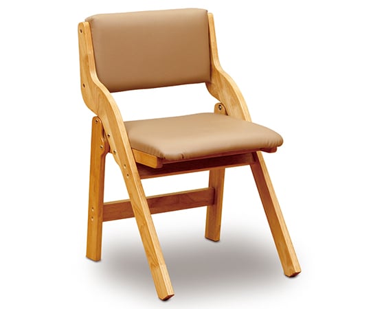 【大型商品※送料別途】中居木工63-6540-61　折りたたみ椅子（ブラウン） NK-2463