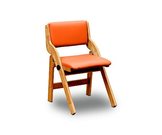 【大型商品※送料別途】中居木工63-6540-63　折りたたみ椅子（オレンジ） NK-2465