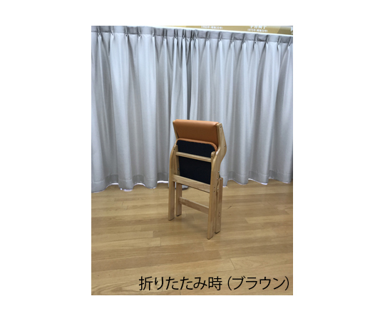 【大型商品※送料別途】中居木工63-6540-63　折りたたみ椅子（オレンジ） NK-2465