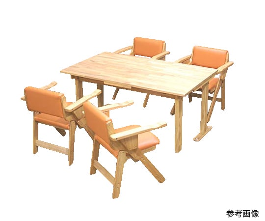 63-6540-64 肘付き折りたたみ椅子（イエロー） NK-2480 【AXEL